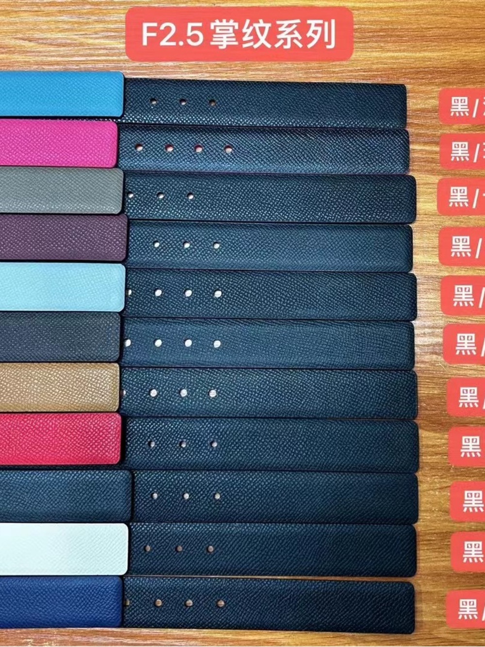 o Ferware,Leather Watch Strap Replacement - Black, Brown, Pink, Blue Options